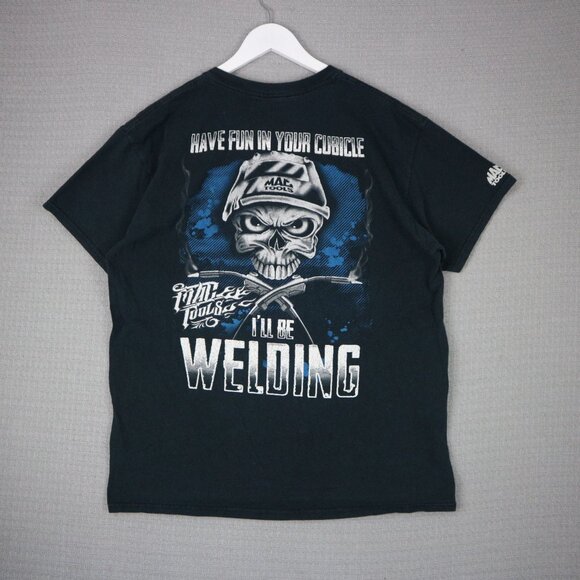Mac Tools I'll be welding Vintage Skull Tee Mens - Picture 1 of 7